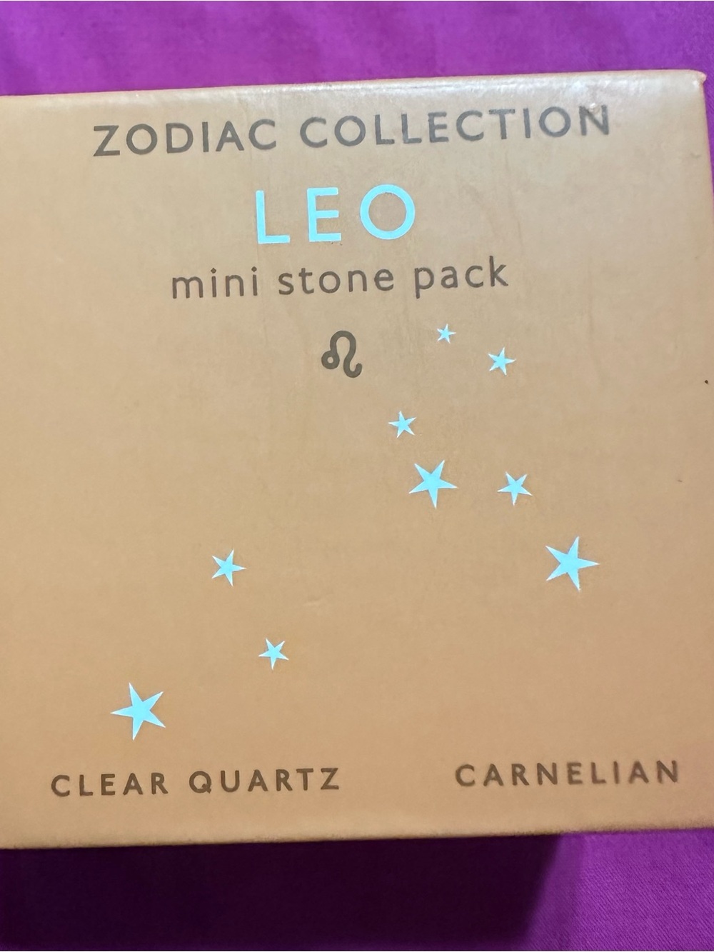 Zodiac Collection LEO Mini Stone Pack - Clear Quartz & Carnelian